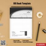 Simple professional bill book layout for freelancers For Traders