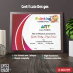 Certificate design for diplomas For Drawing