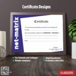 Certificate design for corporate recognition For Workshop Training