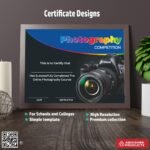 Certificate with a signature frame design For Photography