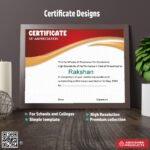 Certificate design for corporate recognition For Appreciation