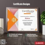 Certificate with a luxury border design For Appreciation
