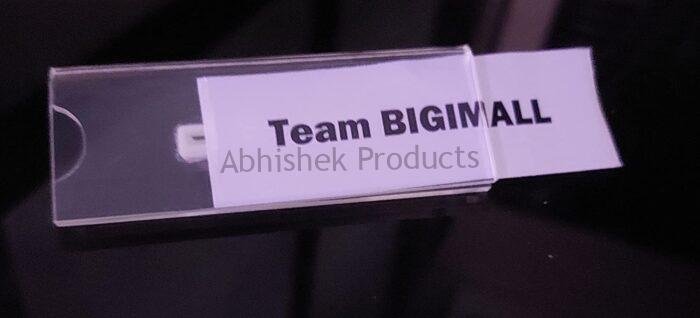 Acrylic Name Badge and Name Plate with Pin Easy 03