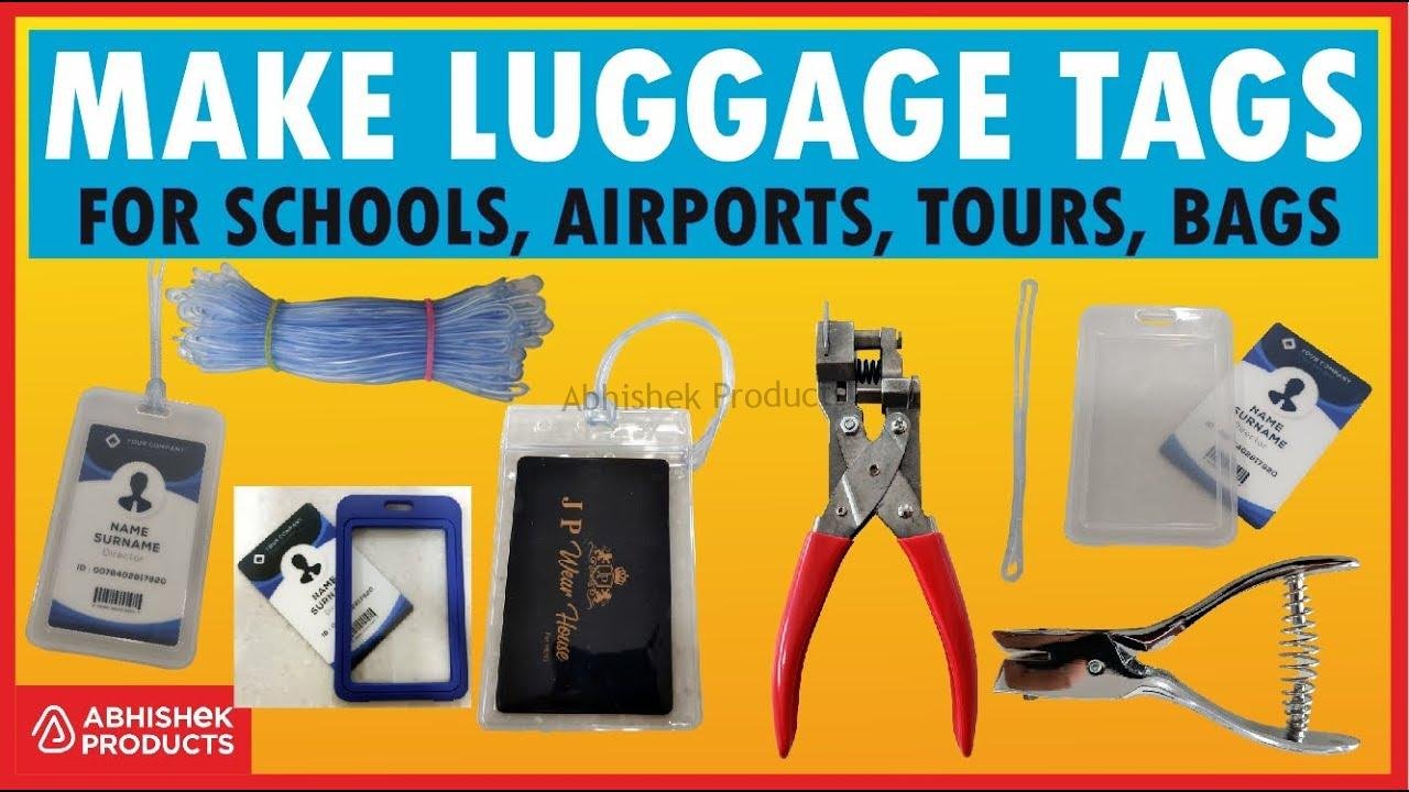 Make Luggage Tags For Bags, Airport, Travels with Low Investment Buy @ abhishekid.com