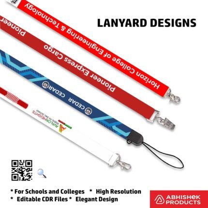 Classic stripe ID card lanyard design