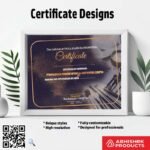 Certificate design for excellence awards