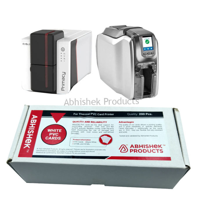Dark Print PVC Cards For Thermal Printer – Individually Pre Packed 01