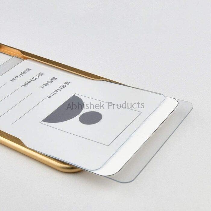 GOLD METAL ID CARD HOLDER Aluminium ID CARD BADGE TAG HOLDER (2)