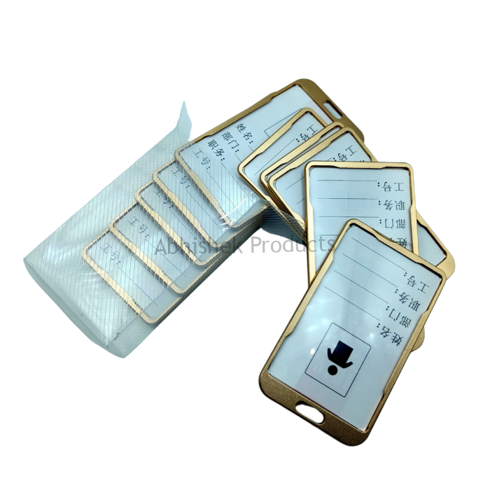 GOLD METAL ID CARD HOLDER Aluminium ID CARD BADGE TAG HOLDER (5)