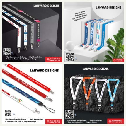 Jumbo Pack Lanyard Designs for ID Card CorelDRAW Templates Design Files – CDR v11 Templates Files