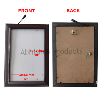 LED FRAME WITH ADAPTER 18X12 06