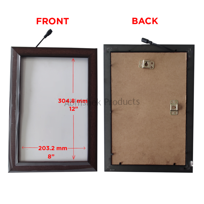 LED FRAME WITH ADAPTER 8X12 07