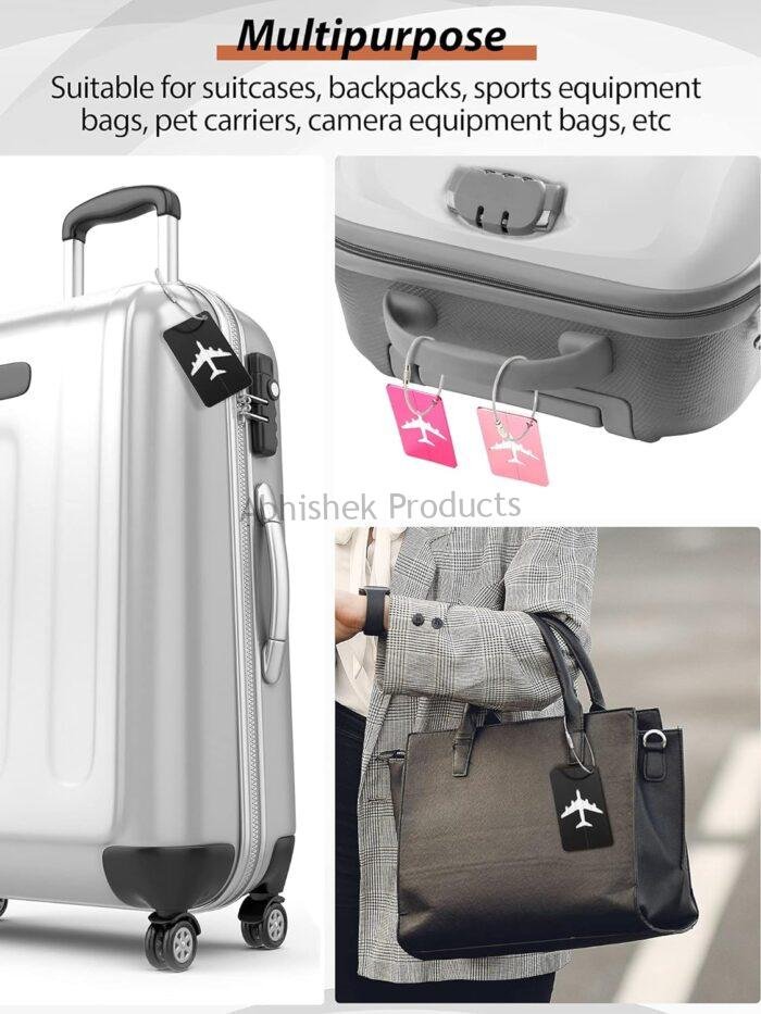 Metal Luggage Tag Stainless Steel Metal Luggage Tag (4)