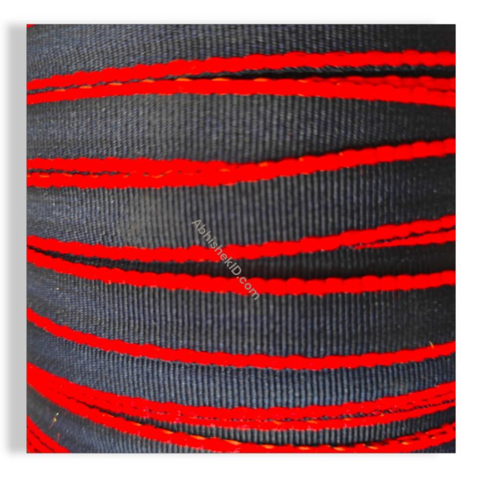 RedBlue Dual Colour Flat ID Card Lanyard Roll For ID Cards Tags, Double Colour Tag Roll (4)