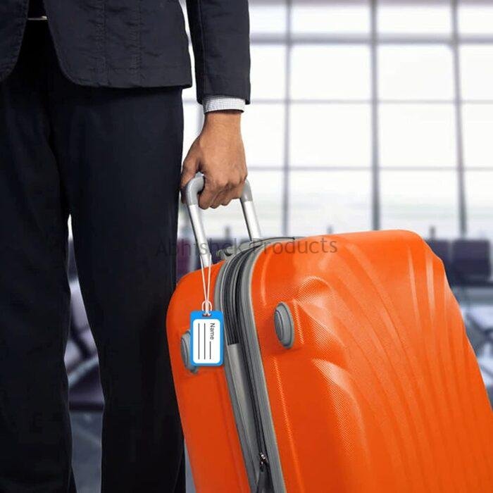 Silicone luggage loop, luggage tag holder,