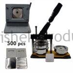 Square Button Badge Setup Square Button Badge Machine + Die Cutter Heavy Duty 50x50 mm Pin Back Machine 1 Pressing Machine With Square Badge Mould