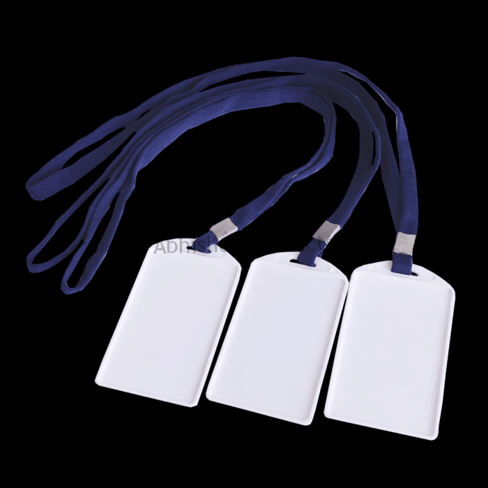T1 H1 Single Side Pasting Id Card Holder With Blue Sleeve Tag Attached 03 1