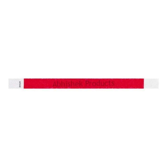 Tyvek Paper Wristband Red 04