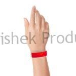 Tyvek Paper Wristband Red 05