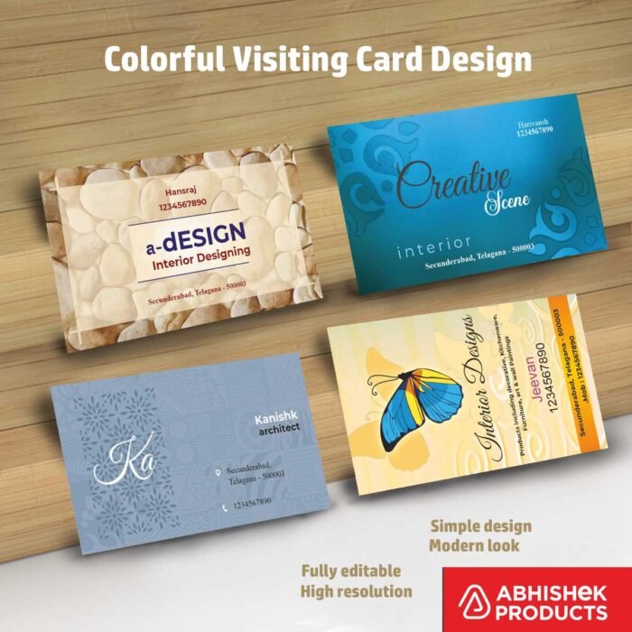 Visiting Card Design Files For Garments, Gym, Ladies Gym, Hardware, Tiles, Tiles & Hardware, Waterproofing, Bricks, Paints, (19)