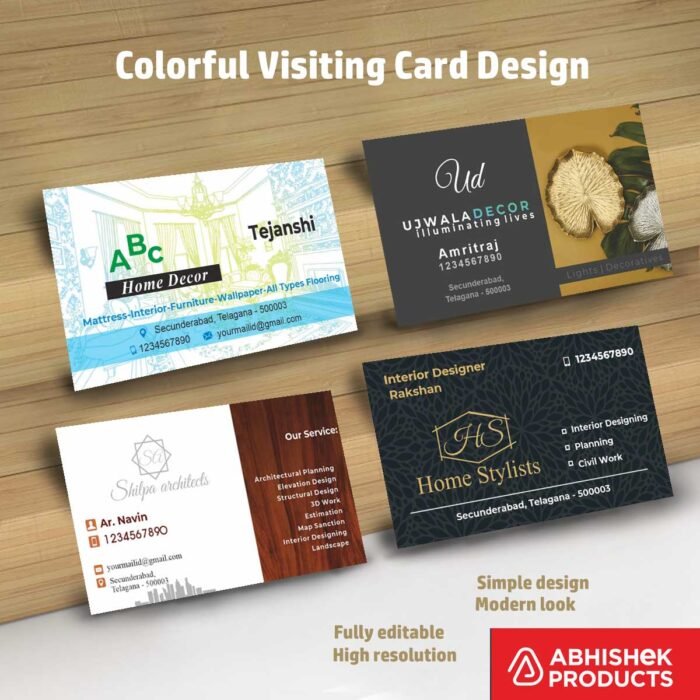 Visiting Card Design Files For Garments, Gym, Ladies Gym, Hardware, Tiles, Tiles & Hardware, Waterproofing, Bricks, Paints, (23)