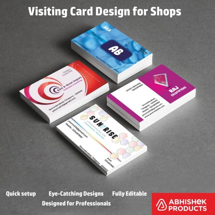 Visiting Card Design Files For , Solar, Spa Center, Tailors, Cake Shop, Tattoo, Lathe Work, Engineering Works, Metal Art (23)