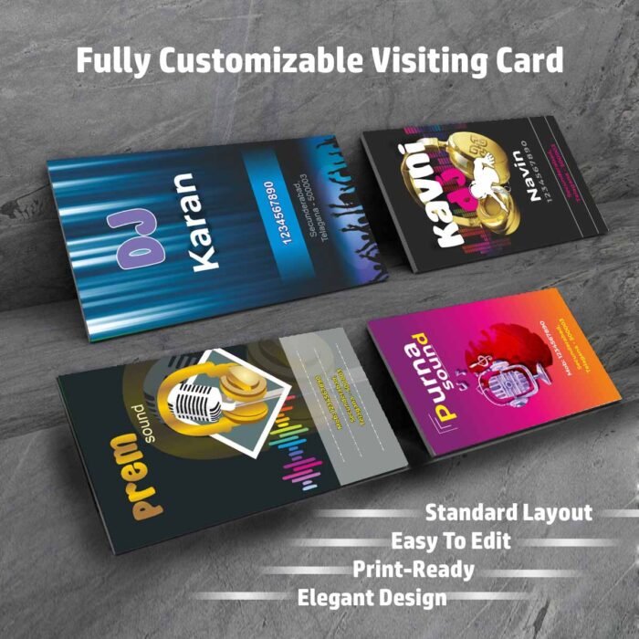 Visiting Card Design Files For Piano Class,Mind Training,Music Class,Singing Class,Computer Class,Constructions,Bricks,Real Estate,Cour (20)