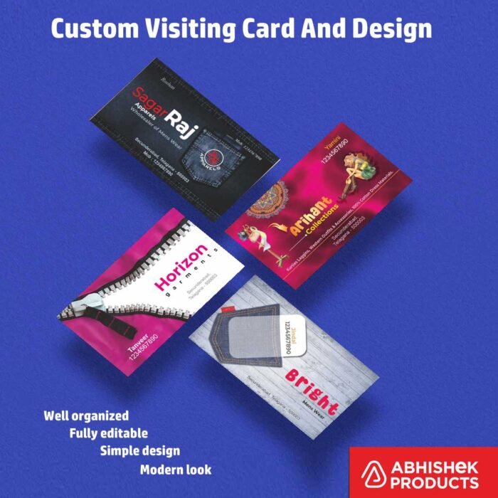 Visiting Card Design Files For Travel Planner, Hotel, Safari, Restaurant, Sweets, Wood, Furnitures, Plywood, doors, Apparels, Garments, Boutique (6)