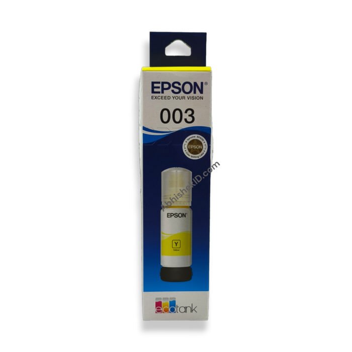 Yellow Epson 003 65 ml Ink Bottle for EcoTank Printers L3250 L3260 L5290 L3210 L3256 L3150 L3215 L3216 L5190 L3200 L3251 L3252 L3110 L3151 L3152 L3156 L3116 L3115 L3101 L3100 L3255 L3211 (2)