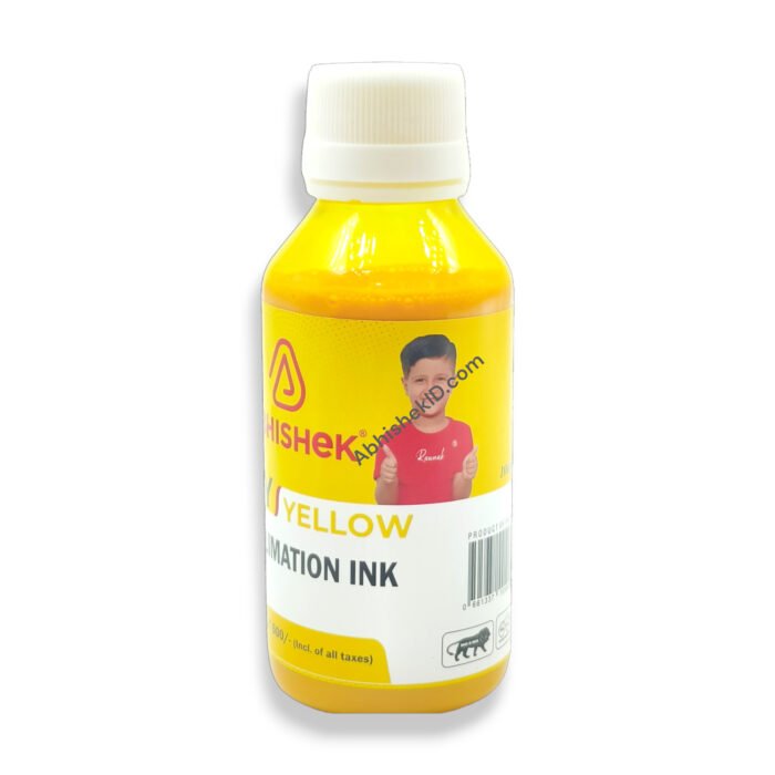 Yellow Sublimation Inks 100ml For Epson, Canon, Brother, Hp Inktank, Ecotank Printers (1)