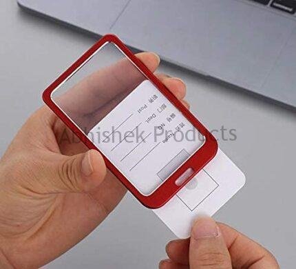 red metal id card holder alumnium (1)