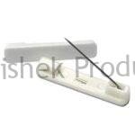white palstic badge pins 1