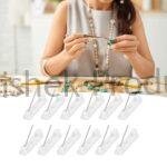 white palstic badge pins 7